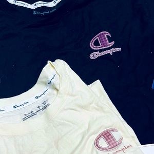 2-Short Sleeve NWT Champion Shirts - Medium